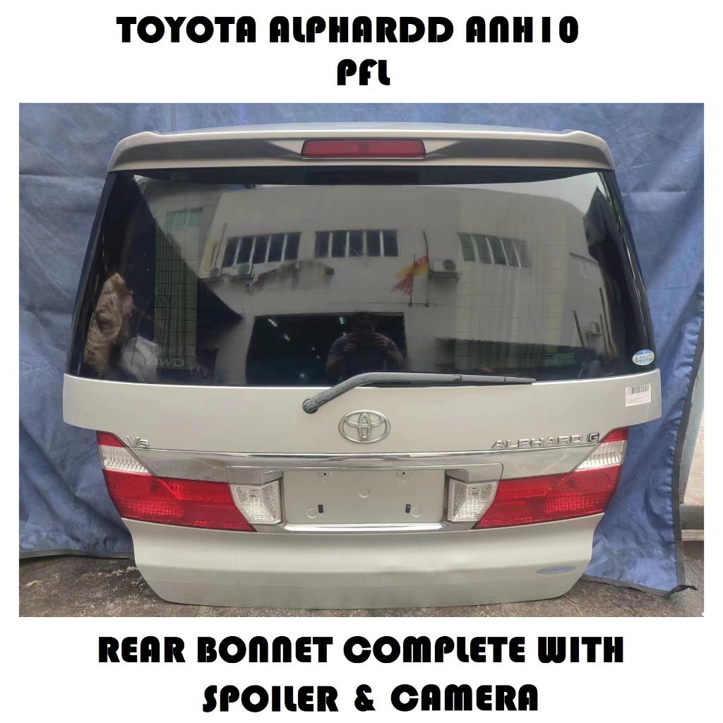 Toyota Alphard ANH10 2002–2008 Rear Bonnet With Glass / Rear Bonnet ...