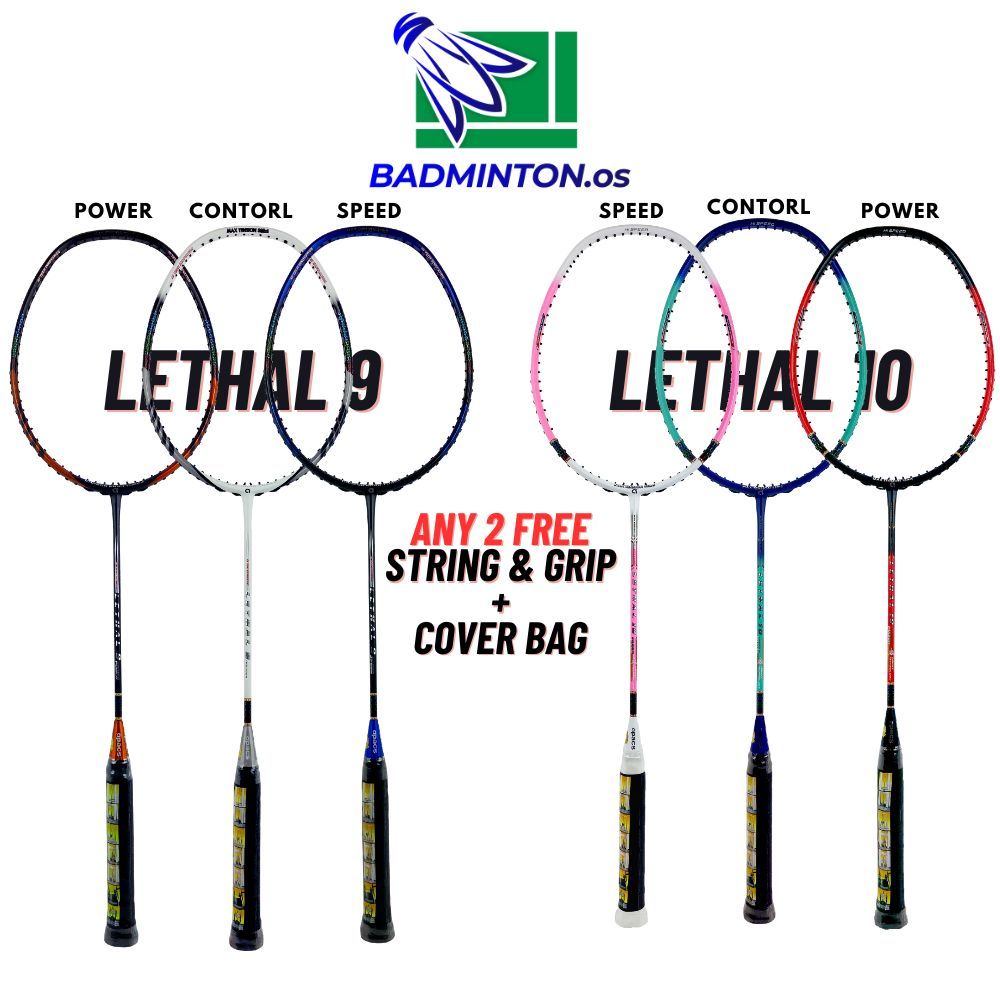 APACS Lethal 9 / Lethal 10 Power / Control / Speed Exclusive Badminton
