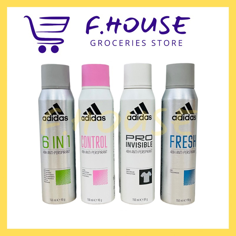 Adidas Deo Body Spray Control (150ML) Shopee Malaysia