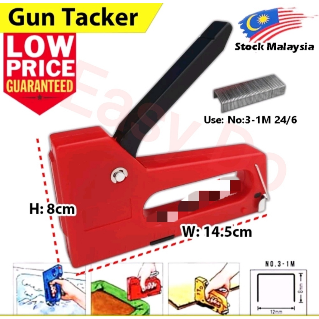 Gun Tacker Stapler Guntacker use No: 3-1M 24/6 Staples | Shopee Malaysia