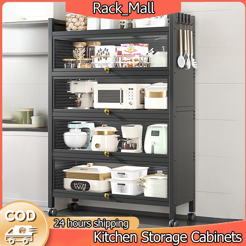 Kitchen Storage Racks Microwave Oven Rack Multi-layer Kitchen Cabinet ...