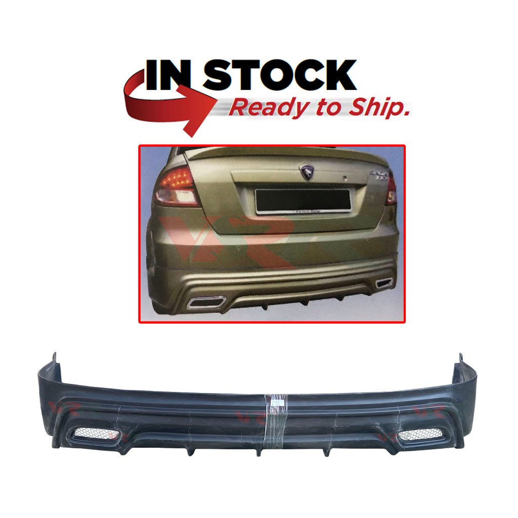 Proton Saga FL FLX (2011) Rear Skirt Skirting Bumper Lower Lip With ...