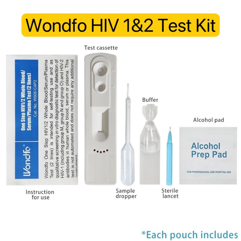 Brand HIV 1&2 TEST KIT (finger prick) 1’ Shopee Malaysia