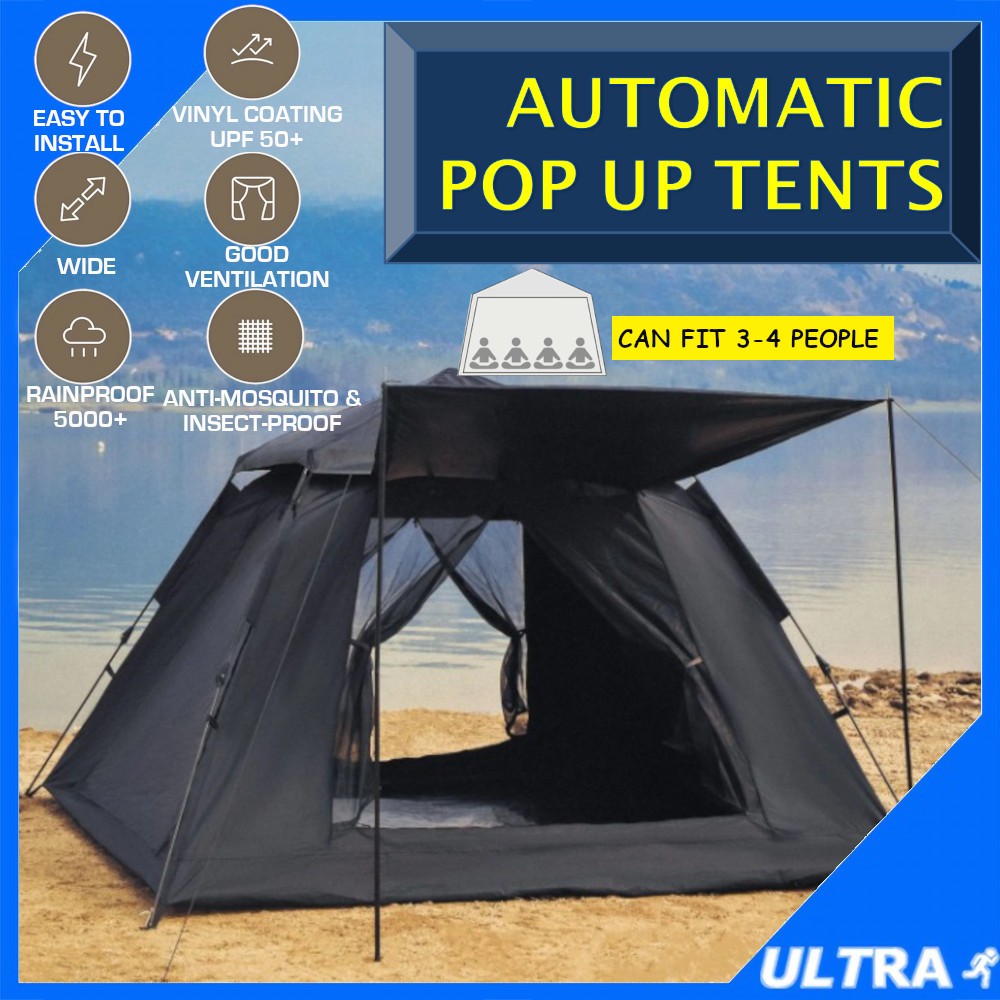 Auto pop clearance up tent