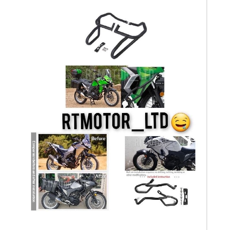 KAWASAKI VERSYS 250 VERSYS250 BODY FRAME GUARD CRASH BAR HEAVY DUTY