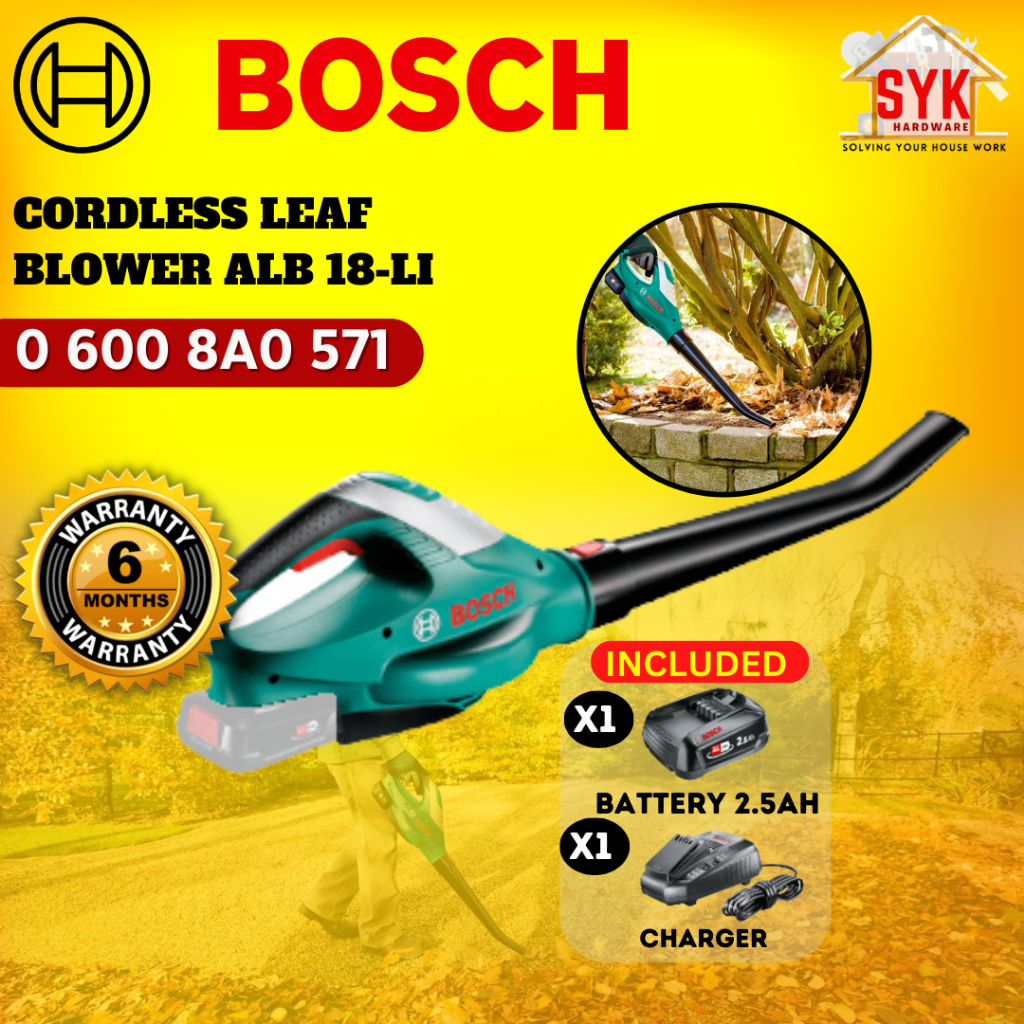 SYK Bosch ALB 18 LI Cordless Leaf Blower Battery Blower Machine