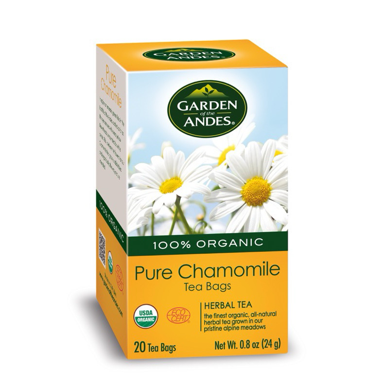 Garden Of The Andes Organic Tea 20 Bags Assorted Lemon Balm Lemongrass Lemon Verbena Ceylon