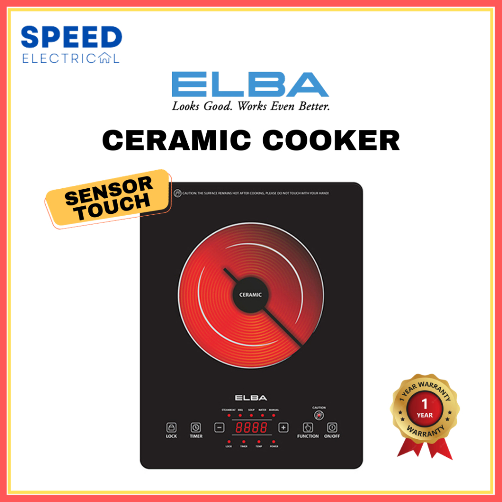 ELBA CERAMIC COOKER ECC-J2015(BK) 电子炉 HOTPOT COOKER DAPUR GAS KARAN ...
