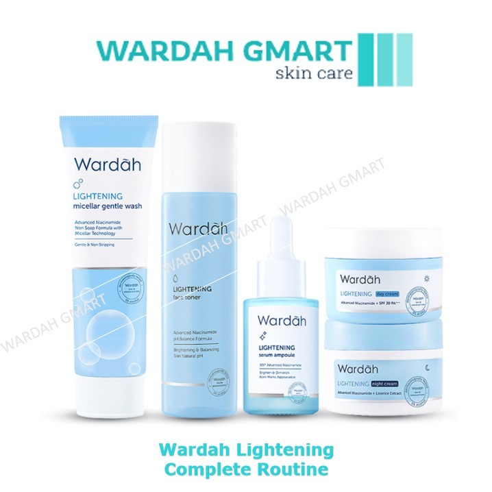 Wardah Lightening 5 in 1 Set (Kulit Kusam Dan Parut Jerawat) | Shopee ...