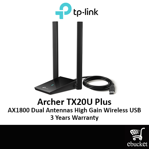 Archer TX20U Plus, AX1800 Dual Antennas High Gain Wireless USB Adapter