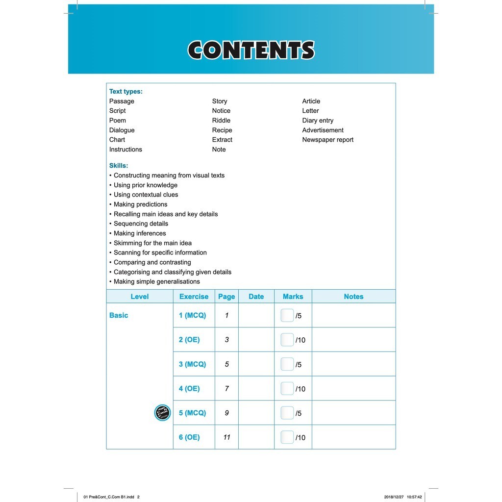 Conquer Comprehension For Primary Levels Workbook 1-6 + Yoobook | Skill ...