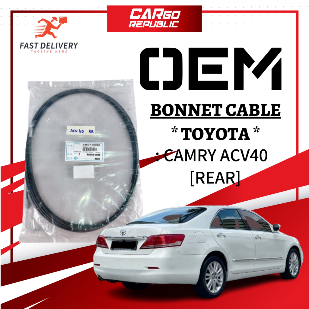 Toyota Camry Acv40 Rear (Belakang) Bonnet Cable 100% Brand New Product ...