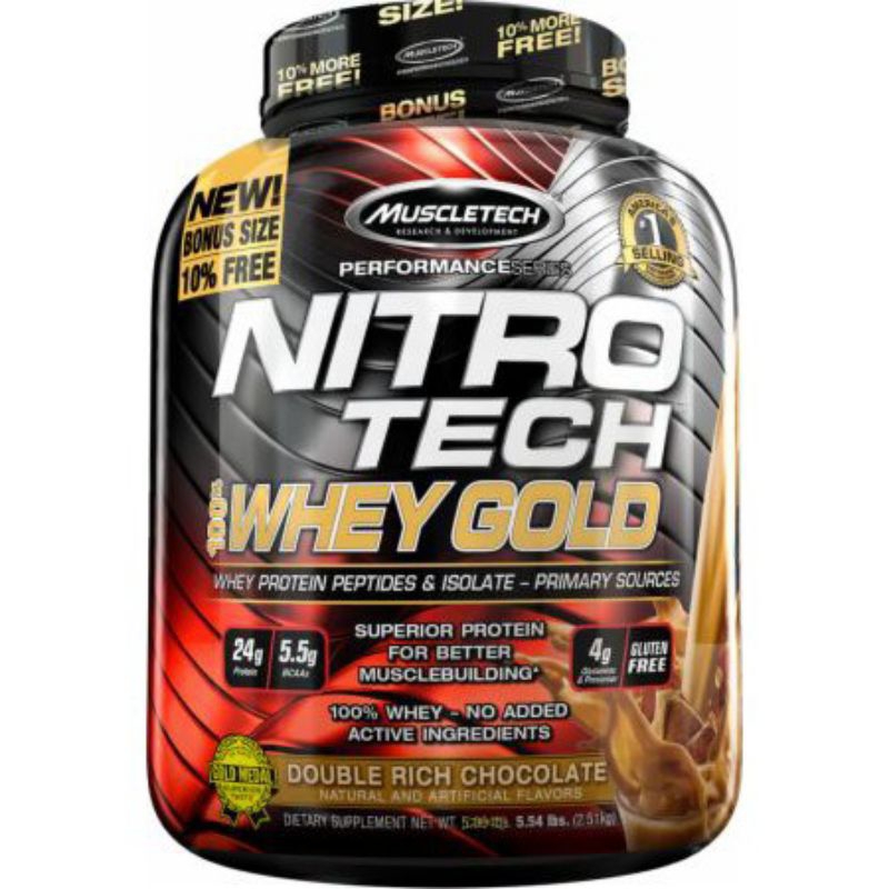 MUSCLETECH - Nitrotech Whey Gold 5.5Lbs (Old Label) | Shopee Malaysia
