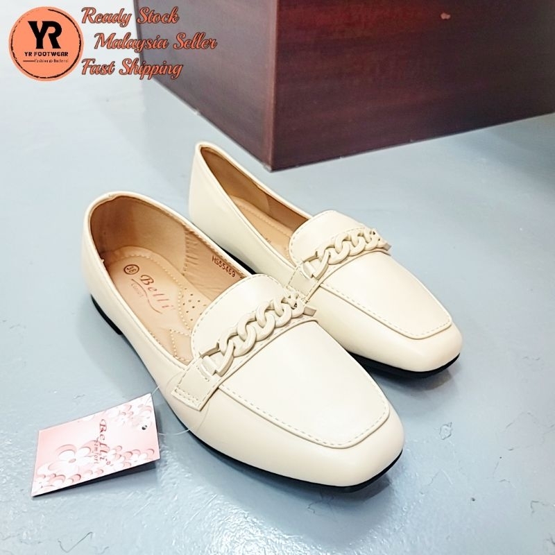 Belli Women s ladies flat cover fashion shoe 55469 Shopee Malaysia