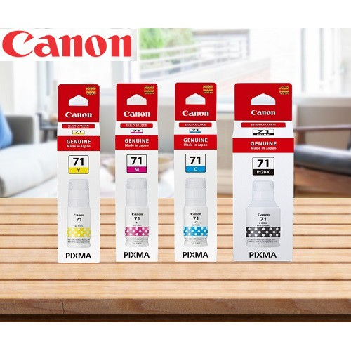 Canon Gi 71gi 71s Blackcyanmagentayellow Original Refill Ink G1020 G2020 G3020 G3060 1417