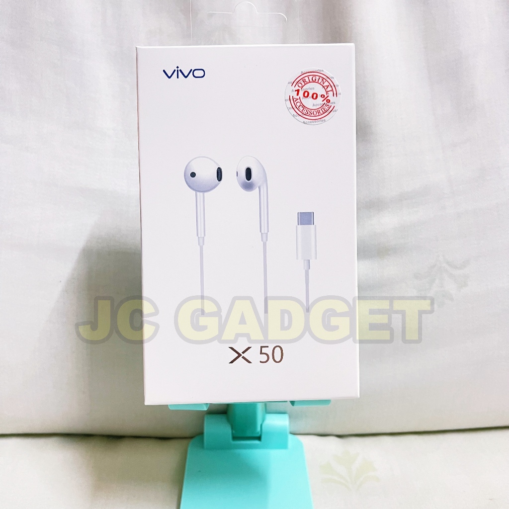 Vivo Type C Earphone X50 Stereo Headphone Wired Audio Headset With Type