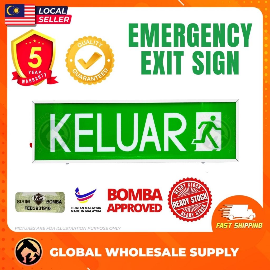 Candlelux CKS40S/S Surface Type Led SelfContained Emergency Keluar