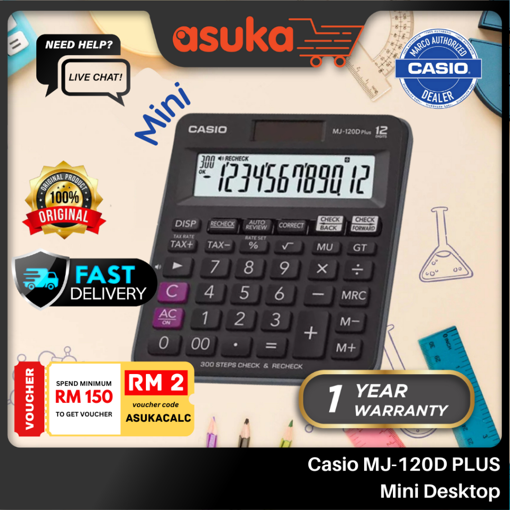 Casio mj 100 online calculator