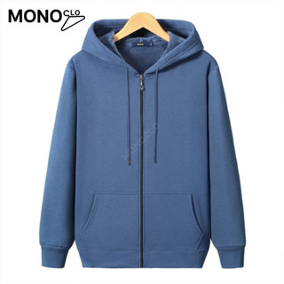 Extra Thick Cotton Men's Zipper Hoodies, Plain Jacket Hoodies