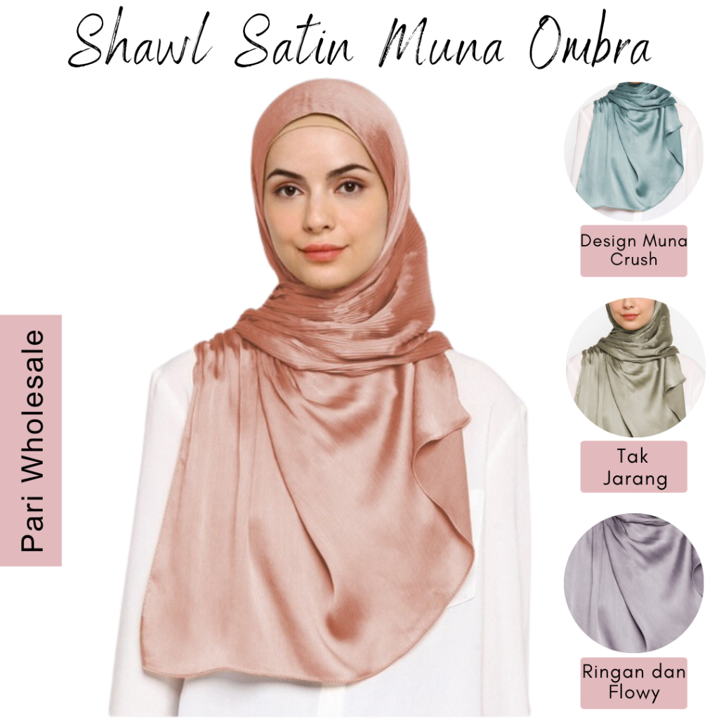 shawl satin ombra