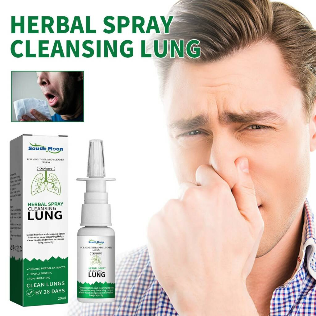 Nasal spray South Moon Herbal Spray Cleansing Lung / Soothe Throat And ...