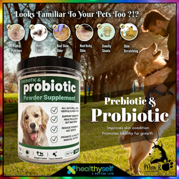 ORIGINAL MAX & PAW Pre and Probiotic Dog & Cat overall health skin rash ...