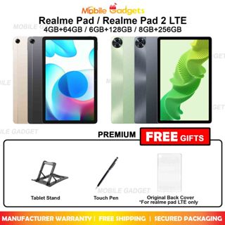 Realme Pad LTE / Realme Pad 2 LTE [4GB+64GB / 6GB+128GB / 8GB+256GB], Original Malaysia New Set, 1 Year Warranty