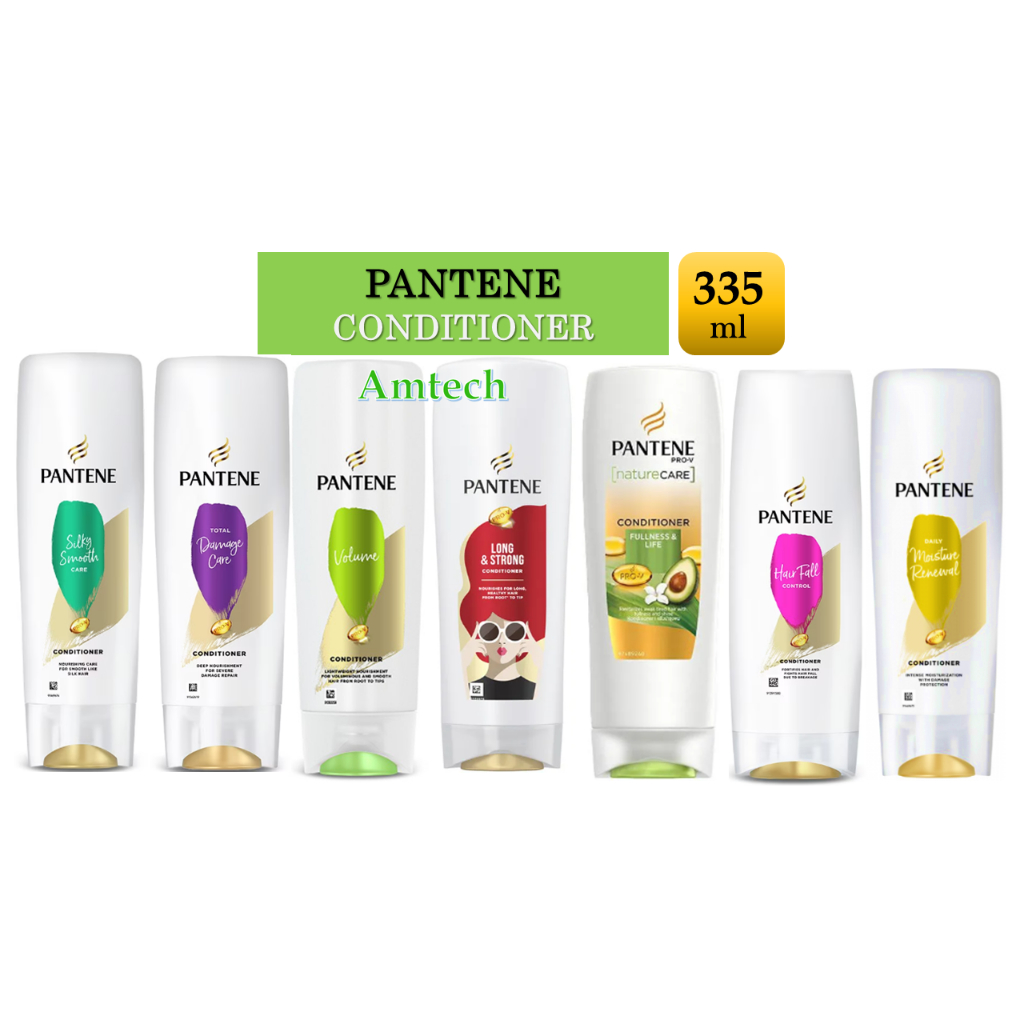 PANTENE HAIR CONDITIONER (335ml) Hair Fall Control, Total Damage Care, Silky Smooth, Volume