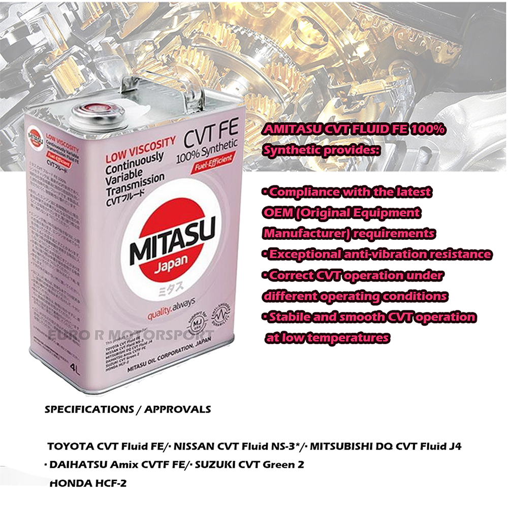MITASU GEAR OIL ATF 8-9 SPEED/T-IV/MULTI VEHICLE/LOWVICS MULTI VEHICLE ...