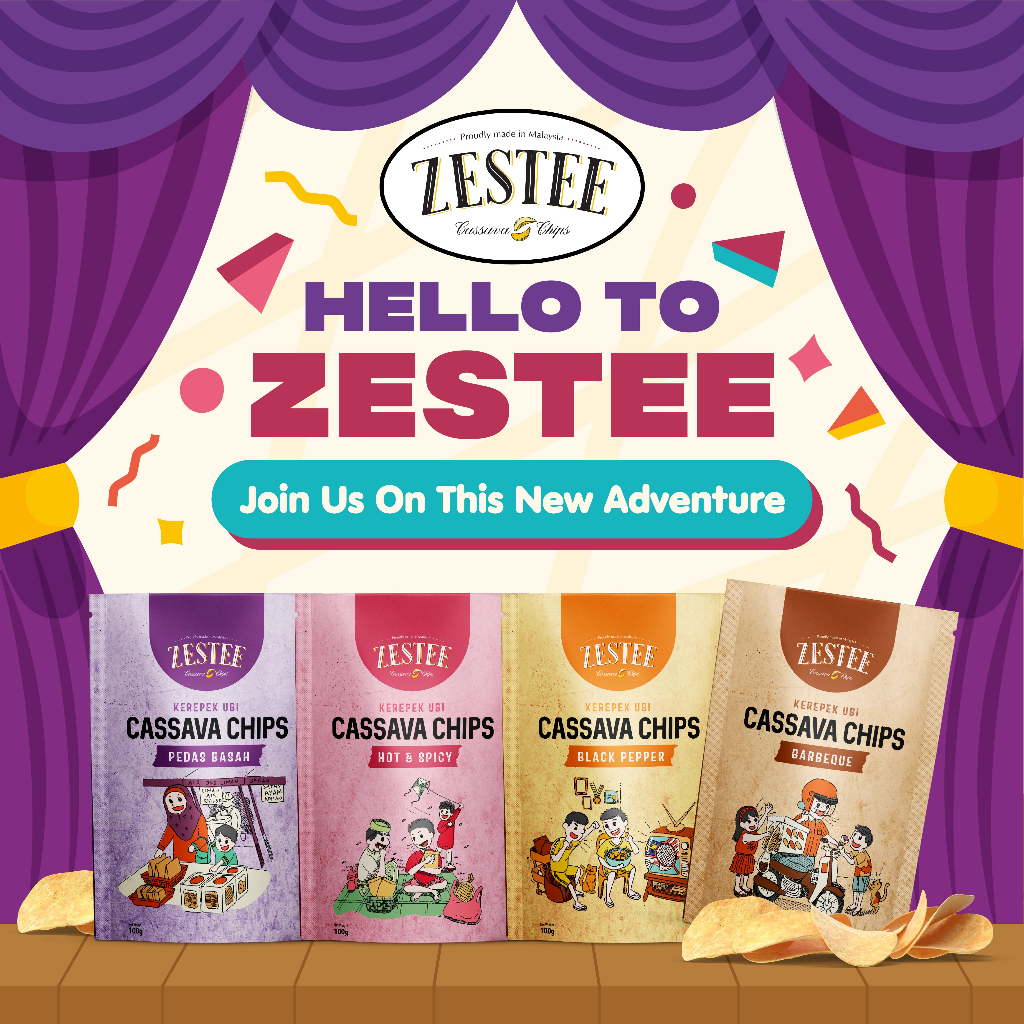 ZESTEE Premium Black Pepper Cassava Chips (100g) | Shopee Malaysia