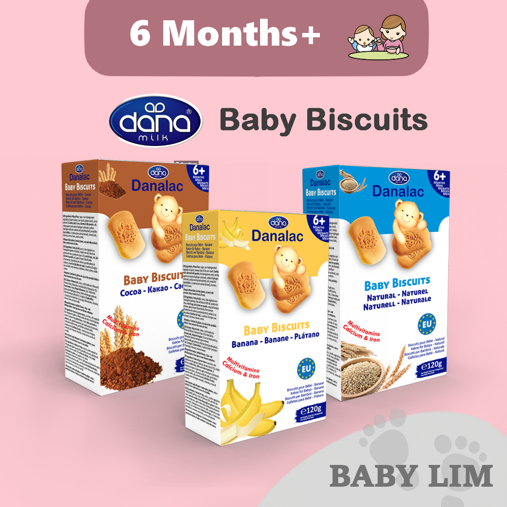 Danalac, Natural Baby Biscuits Finger Food Snack for Toddlers 6+ Month –  DANALAC