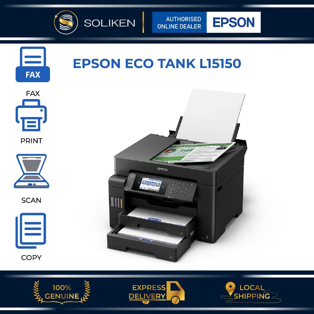 Epson EcoTank L15150 A3 Wi-Fi Duplex All-in-One Ink Tank Printer (PRINT ...