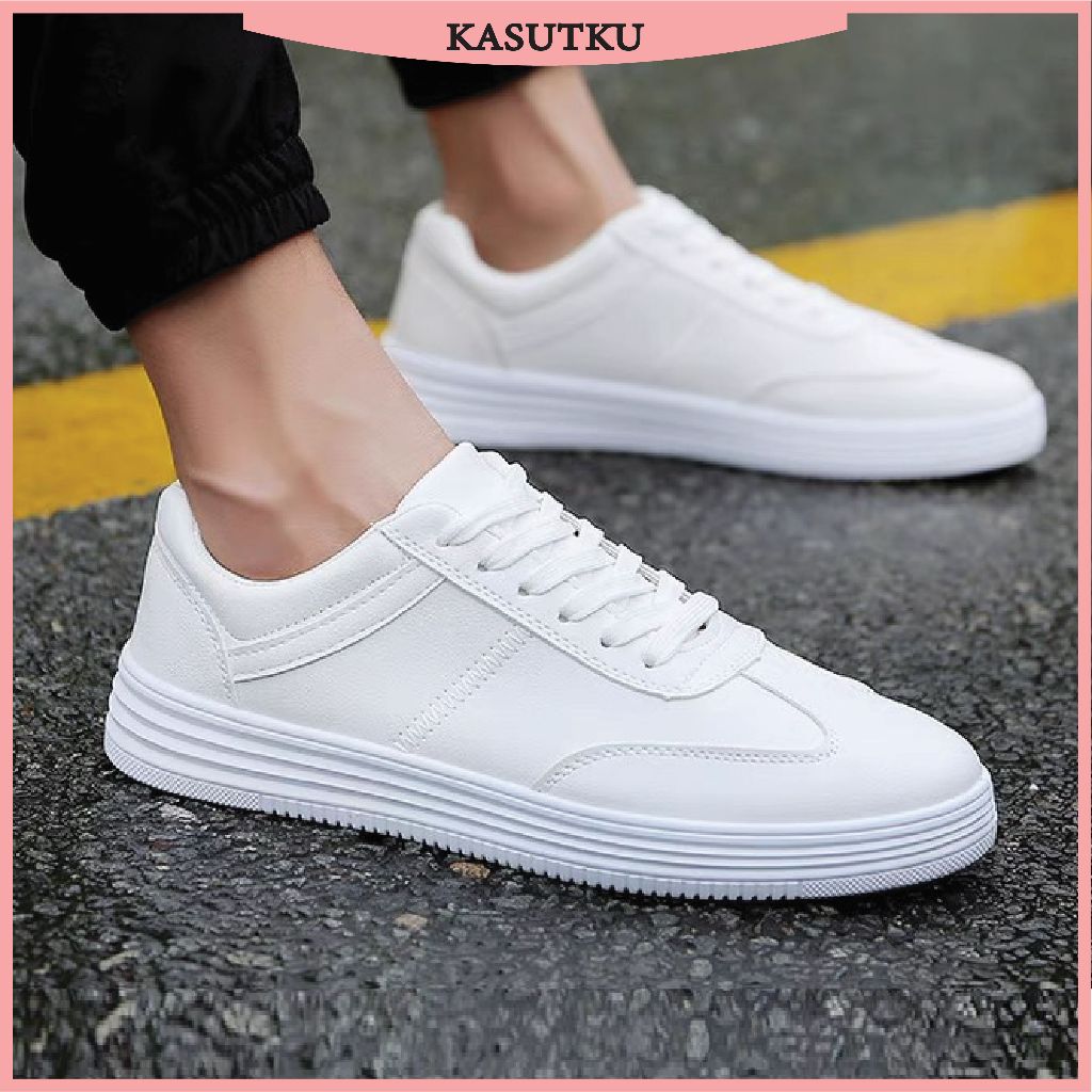 KASUTKU Women White Shoes Sport Cushion Fashion Korean Plus Size ...