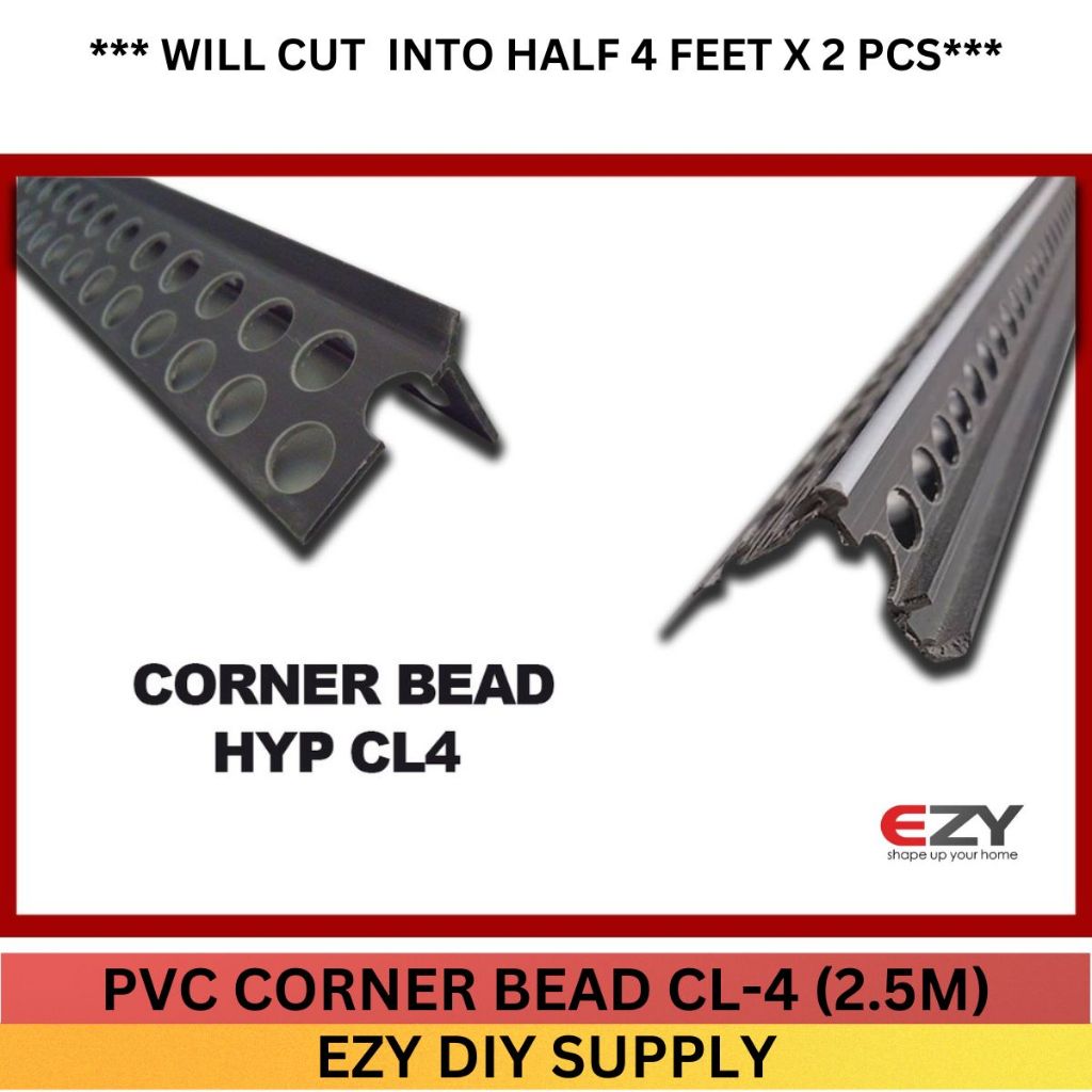 (1PCS) PVC Corner Bead HYP CL4 High Quality (2.5M) Shopee Malaysia