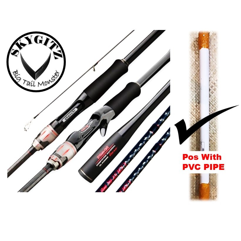 SKYGITZ MALAYSIA LOUIS ROAD with Carbon Sense Zodias handle Fishing Rod ...