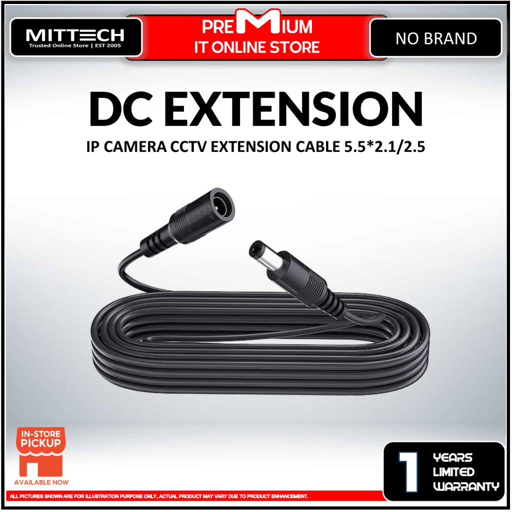 5/10/15/20m 9V 12V DC Extension Cable 5.5mm*2.1mm Male Female Power