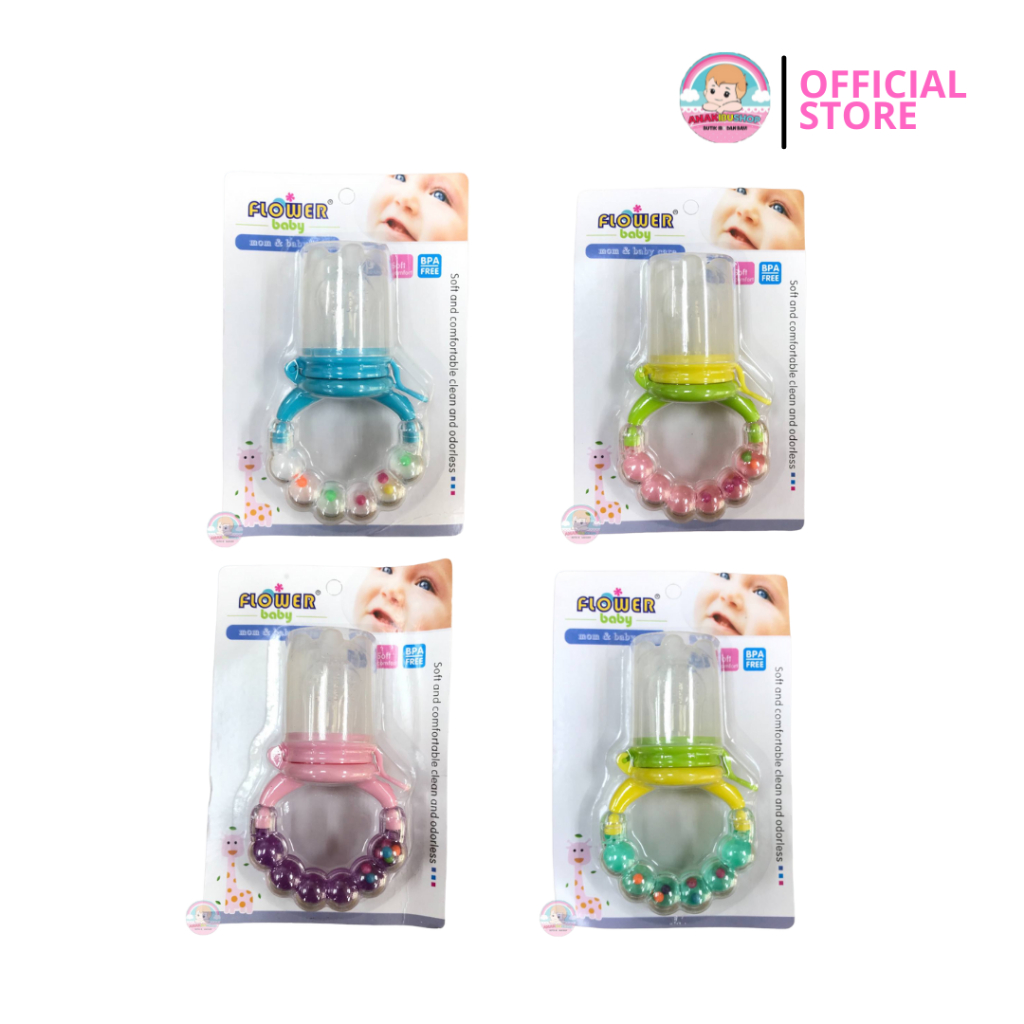 FLOWER BABY Bell Fruit Vegetable Silicone Food Feeder Pacifier | Shopee ...