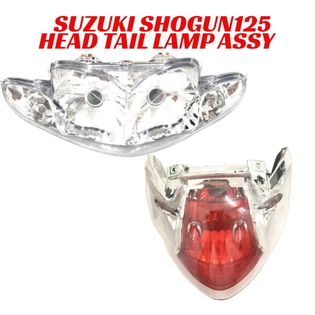 Suzuki SHOGUN125 SHOGUN 125 Head Tail Lamp Set Head Lamp Assy Tail Lamp ...