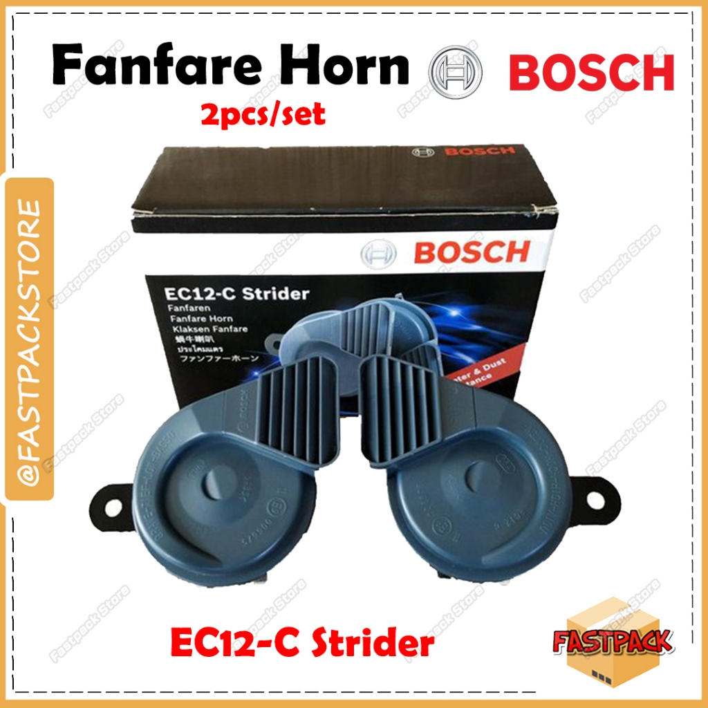 Bosch Evolution Fanfaren Horn Klaksen Fanfare Set For 2(Black)