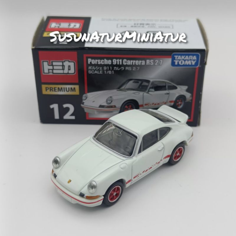 Tomica Premium #12 PORSCHE 911 CARRERA RS 2.7 | Loose + Original Box ...