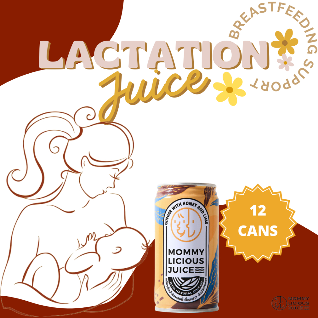 Mommylicious Juice Ginger with Honey & Lime 12 Cans Bundle