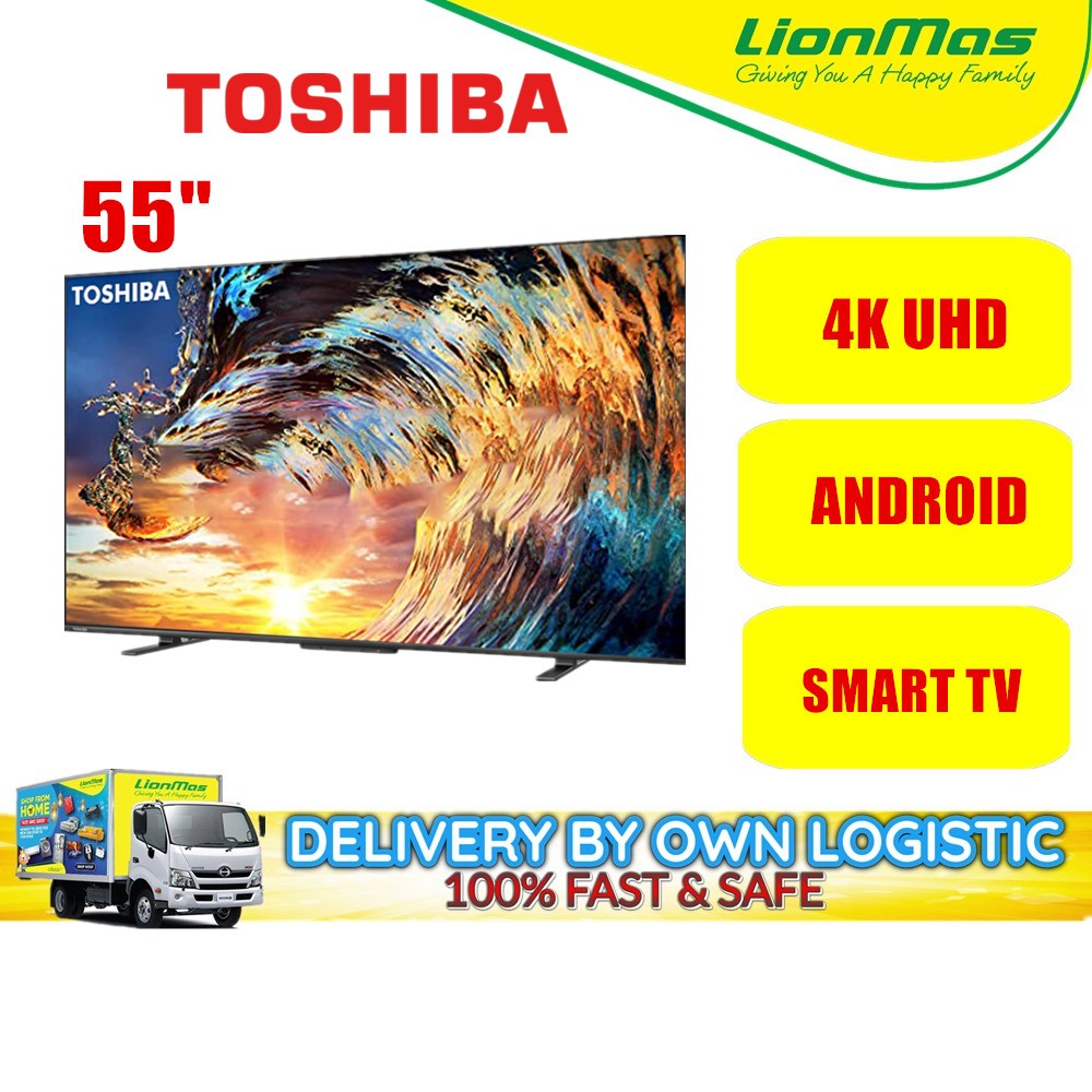 Toshiba 55" 4K UHD ANDROID SMART LED TV 55M550KP | Shopee Malaysia