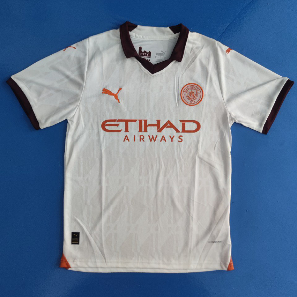 Manchester City Away Kit 2023-2024 Season EPL Fans Issue Jersey ...