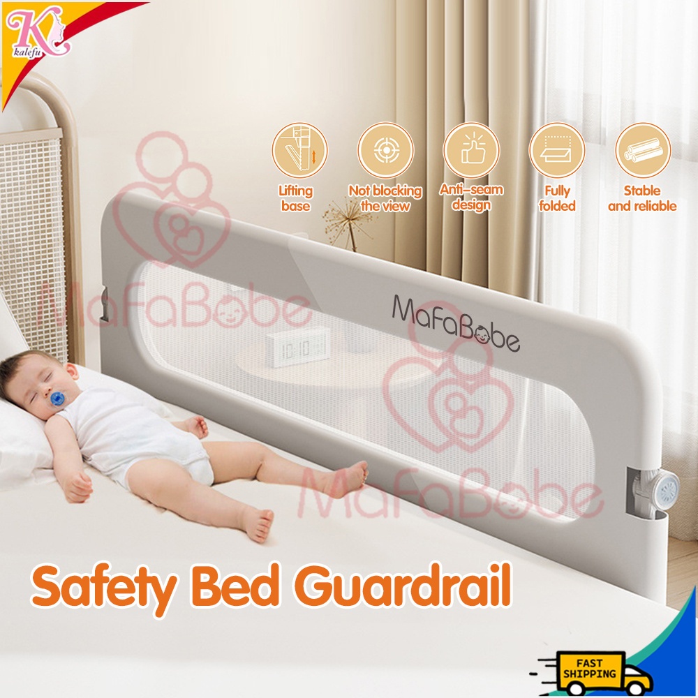 Folding bed rails crib fences infant child safety bed guard rails baby