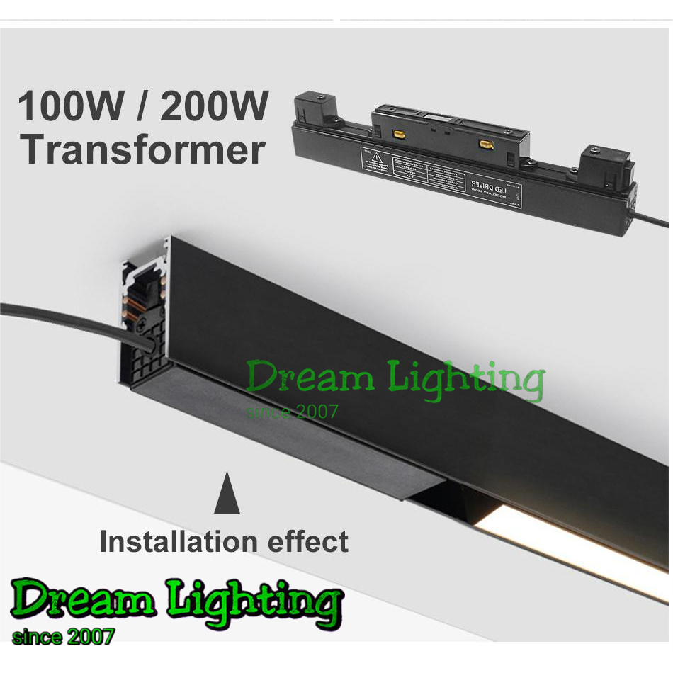 Dream Lighting /Magnetic Track Light 48V LED Linear Light Adjustable ...