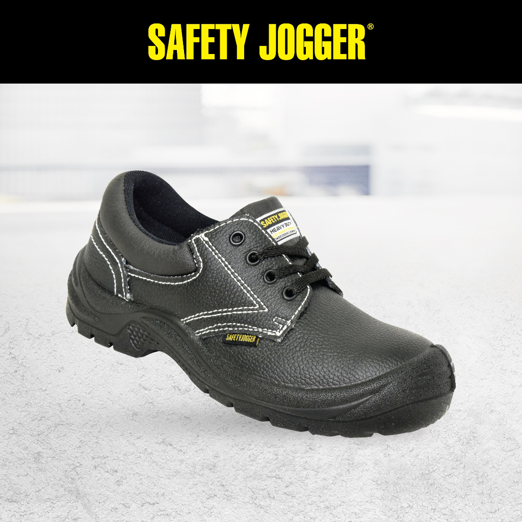 SAFETY JOGGER S 96-9997 Men Black Leather Lace Up Safety Boots / Low ...