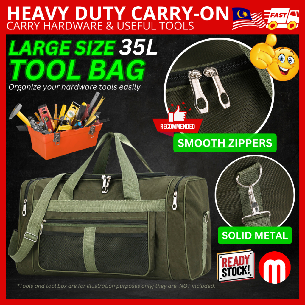 [WHOLESALE] Heavy Duty Tool Bag Hand Carry Duffel Bag Tool Box Foldable
