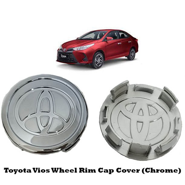 Toyota Vios Wheel Car Rim Cap Cover (Chrome) | Shopee Malaysia