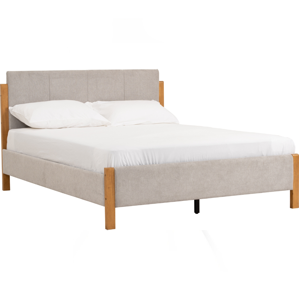 Japanese Muji Japandi Bedroom Queen size bedframe Katil Queen katil