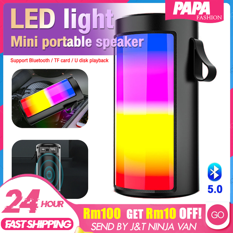 Wireless Bluetooth Speaker Mini Portable Speaker with LED light TWS ...